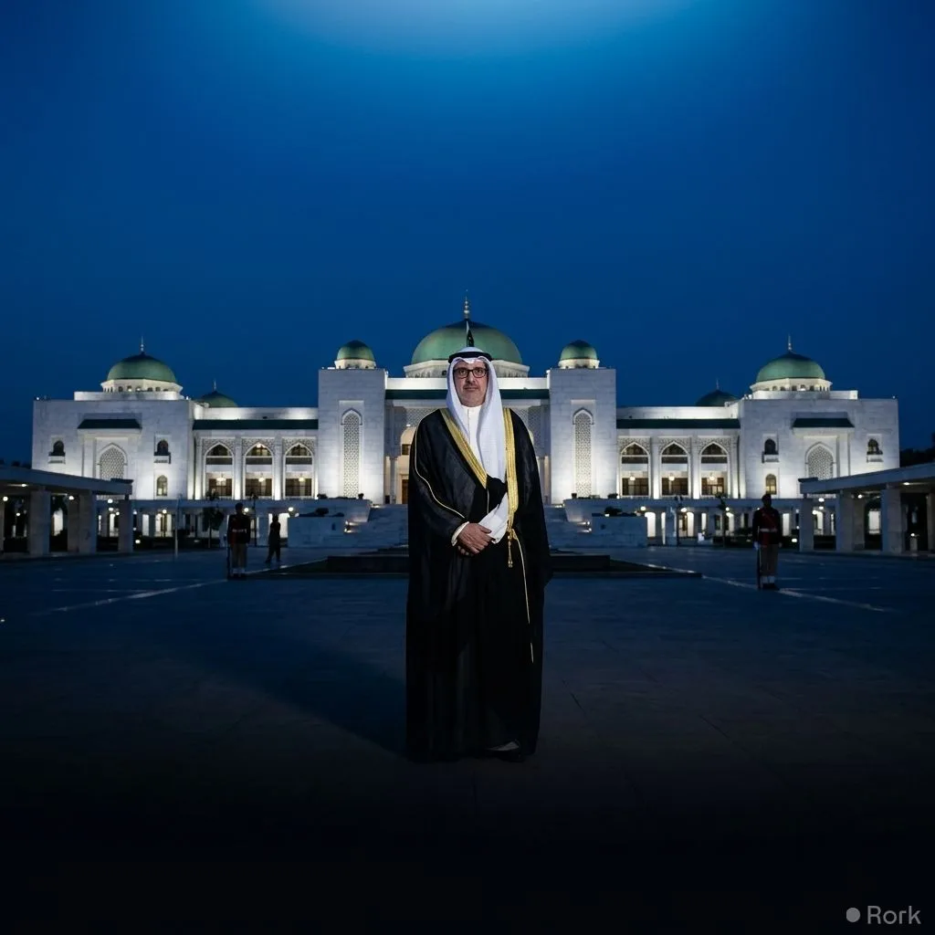 AI-generated illustration: Kuwait's FM Arrives in Islamabad to Discuss Regional Developments A high-level diplomatic visit to strengthen ties Regio