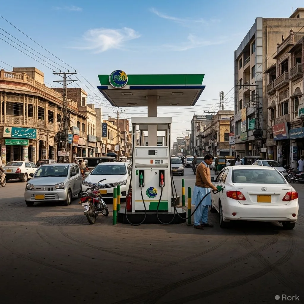 AI-generated illustration: Petrol Prices Drop, Diesel Rises in Latest Government Move