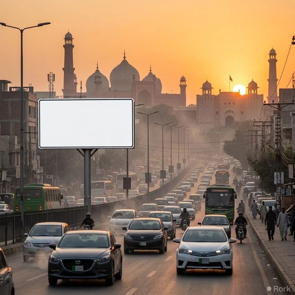 AI-generated illustration: Lahore Suspends Licenses of Smoke-Emitting Vehicles