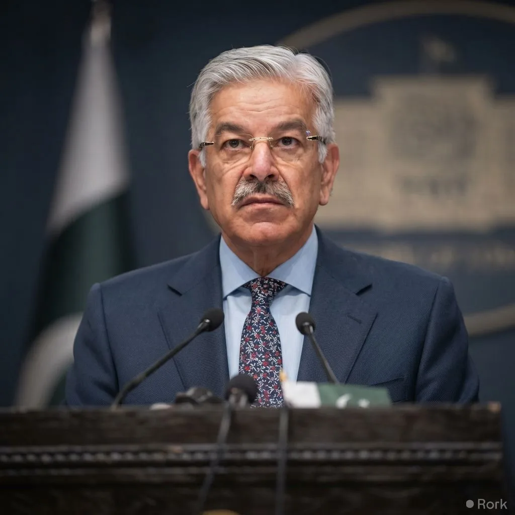 AI-generated illustration: Defence Minister Khawaja Asif: No Signs System Coming to an End