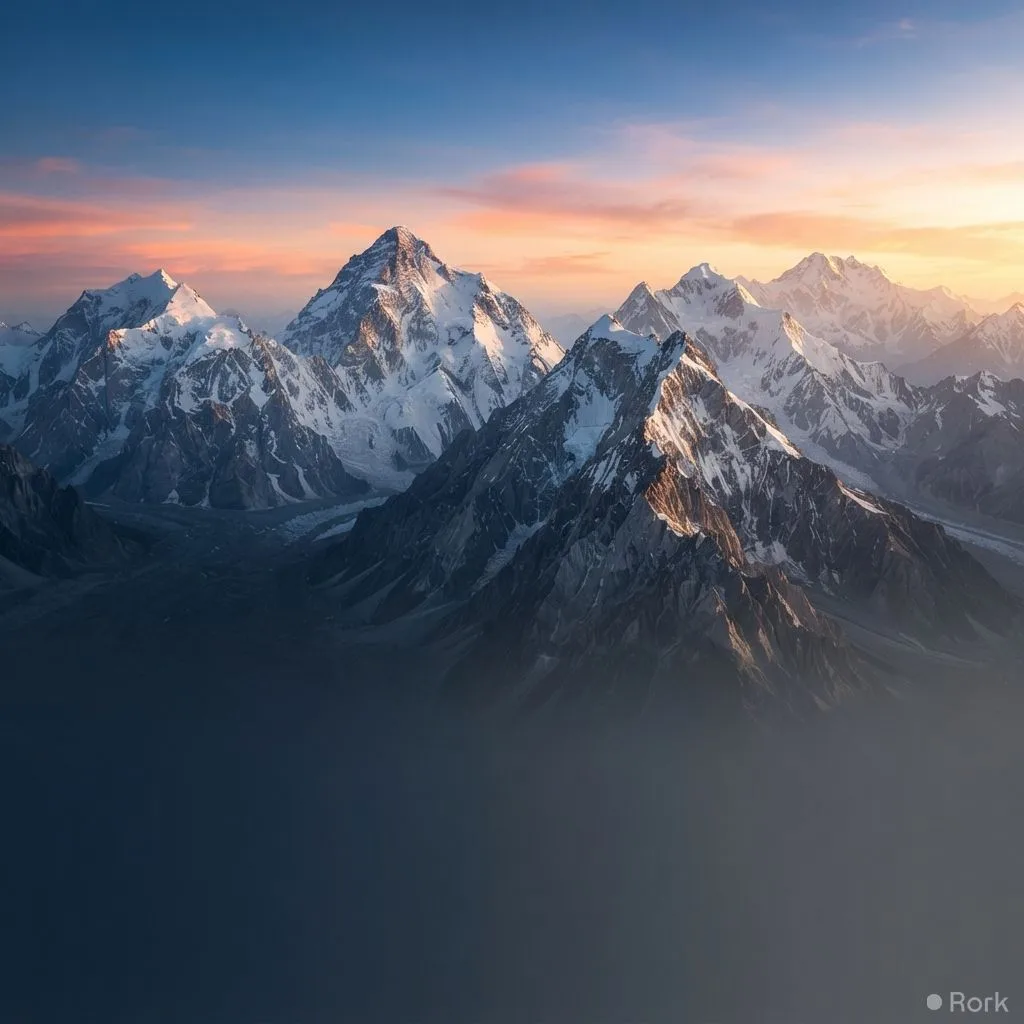 AI-generated illustration: Pakistan Home to Five Mountains Over 8,000 Metres
