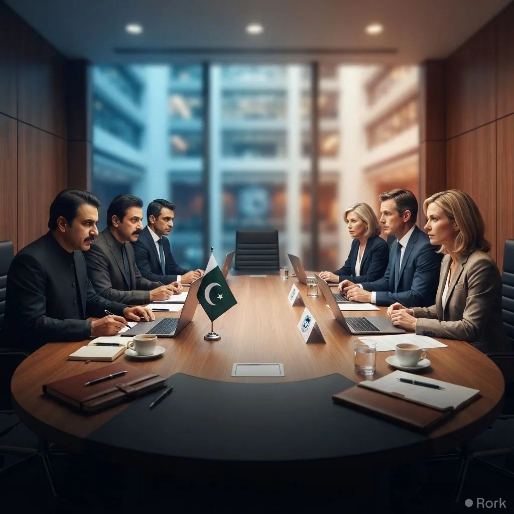 AI-generated illustration: IMF Demands Rs. 430 Billion More in Provincial Taxes