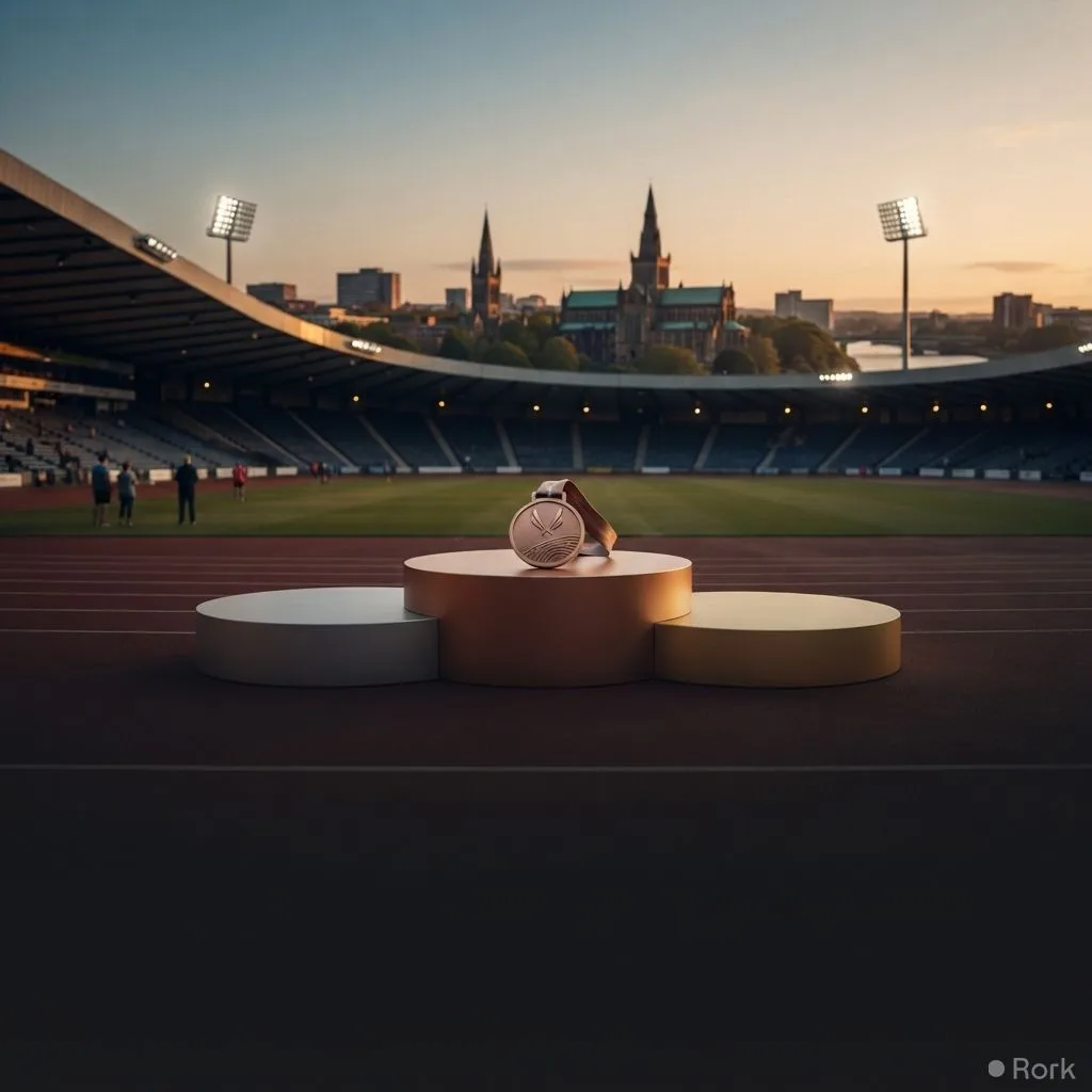 AI-generated illustration: Pakistan Secures Single Bronze Medal at 2026 Commonwealth Games, Lowest Total