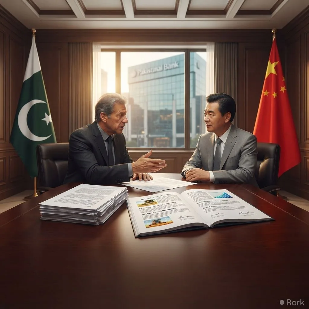 AI-generated illustration: Pakistan Seeks $1.3B Refinancing from China for Reserves