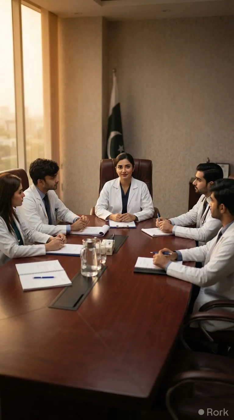 AI-generated illustration: Sumaiyya Remains Member of 5-Member Board in Mir Raza Ali Case
