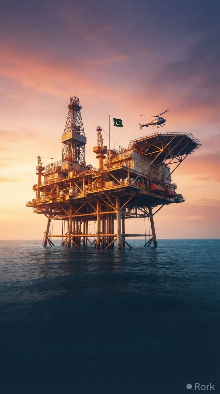 AI-generated illustration: Turkey to Launch Offshore Drilling in Pakistani Waters Soon