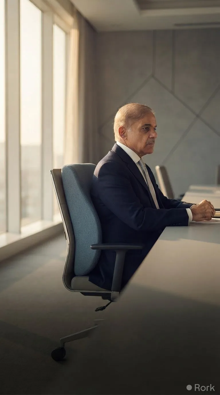 AI-generated illustration: Shehbaz Sharif Picks MoltyOrtho Cushion, Backing Pakistan's Brands