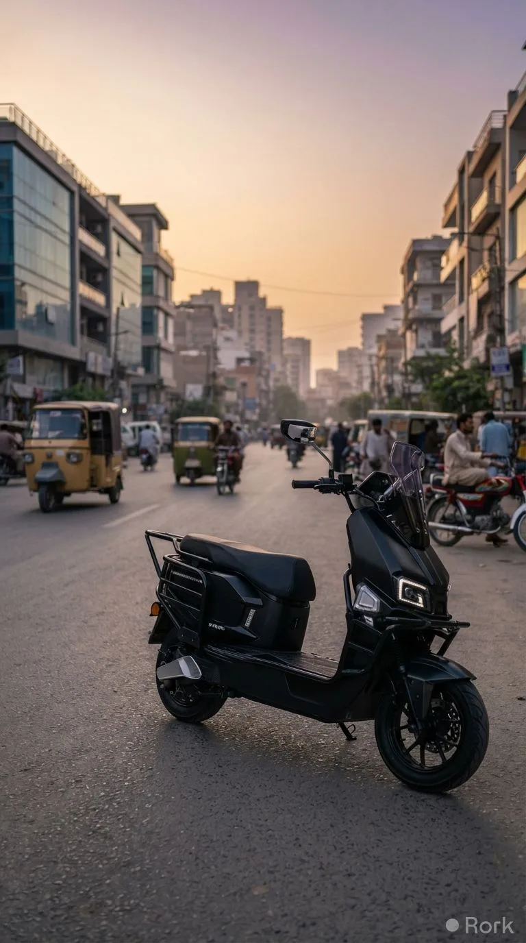 AI-generated illustration: EVEON Titan Plus Delivers 200km Range and Smart Features to Pakistani Roads