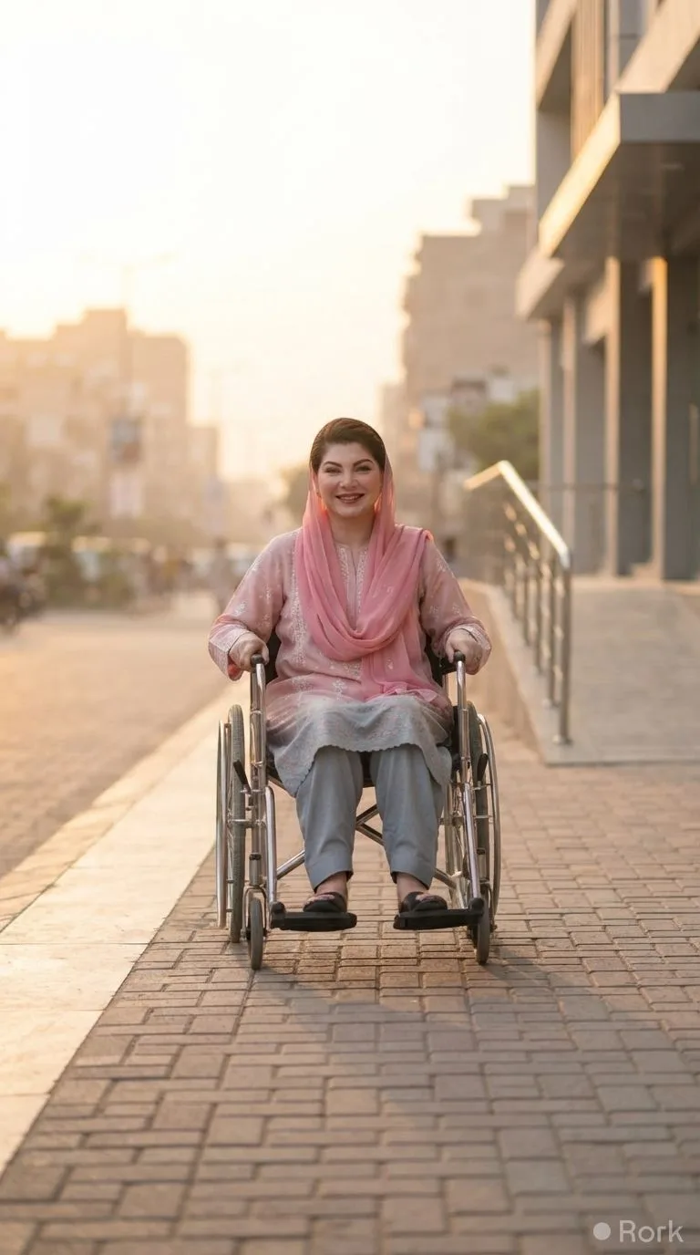 AI-generated illustration: Punjab Government Launches 'Maryam Ko Bataye' Initiative to Support Citizens with Wheelchairs