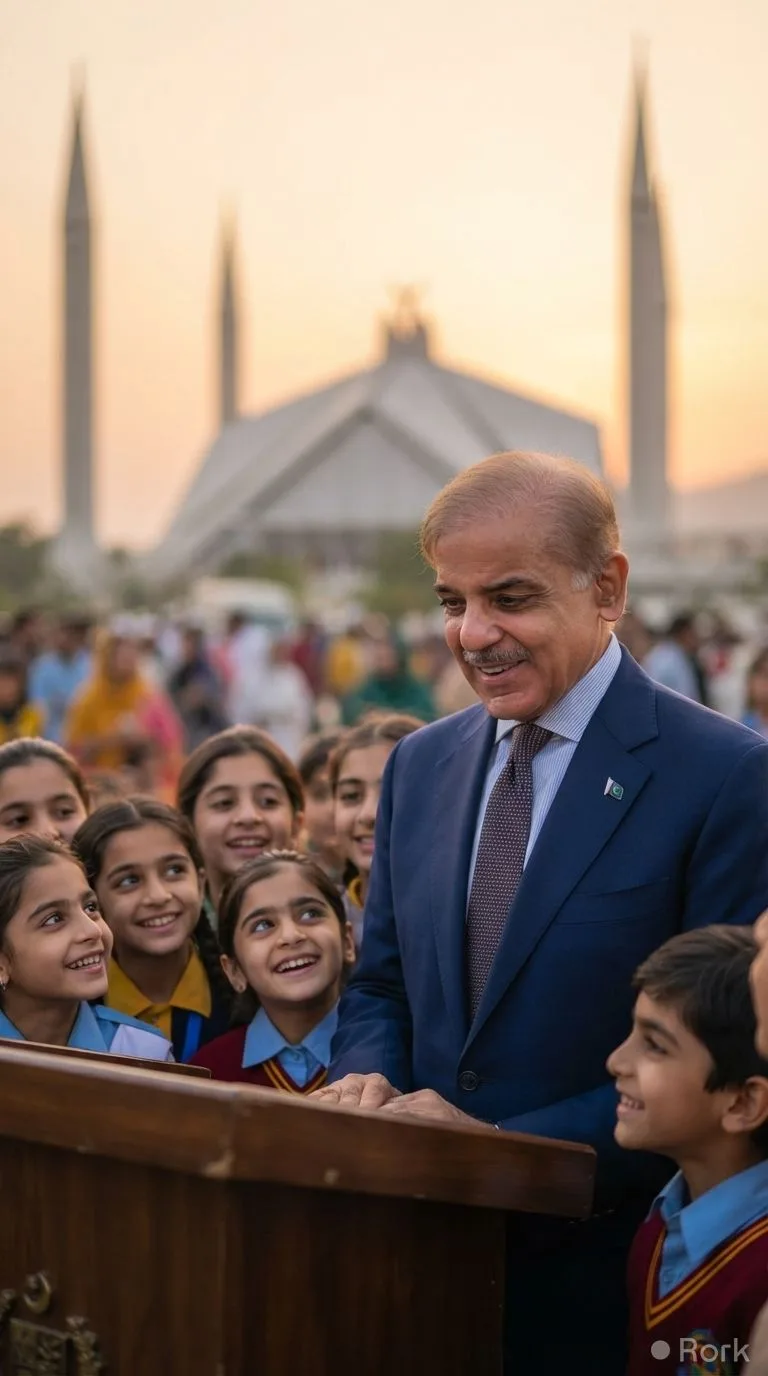 AI-generated illustration: PM Shehbaz Sharif Launches Daanish School to Empower Children in Poor Families