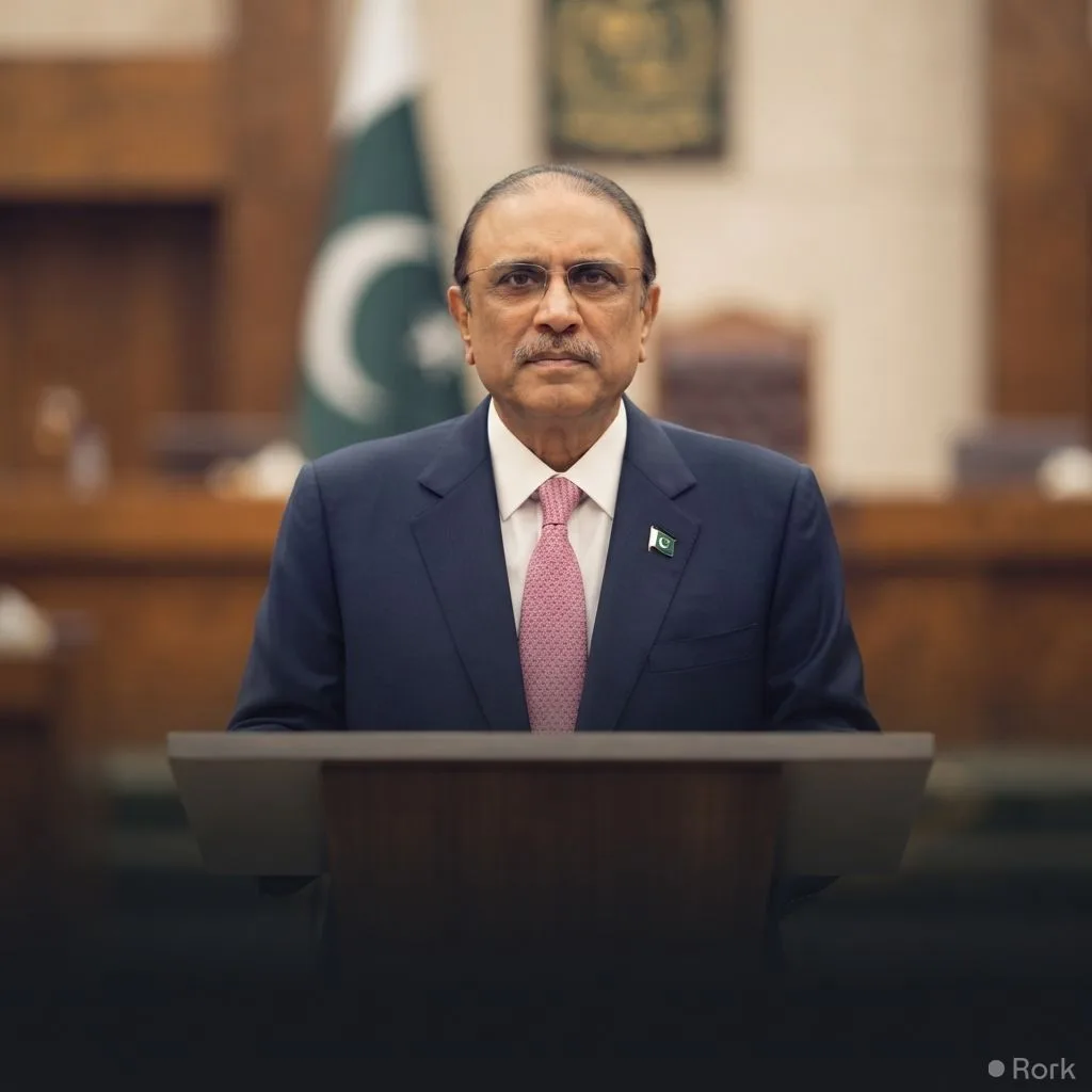 AI-generated illustration: President Zardari Says Independence is a Responsibility for Each Generation