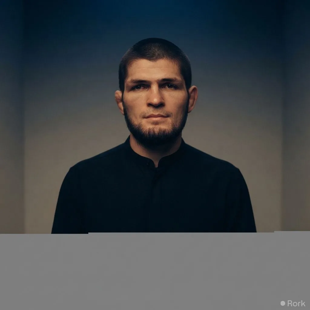 AI-generated illustration: Khabib Nurmagomedov Claims Muslim Fighters Lost Contracts Over Palestine Support