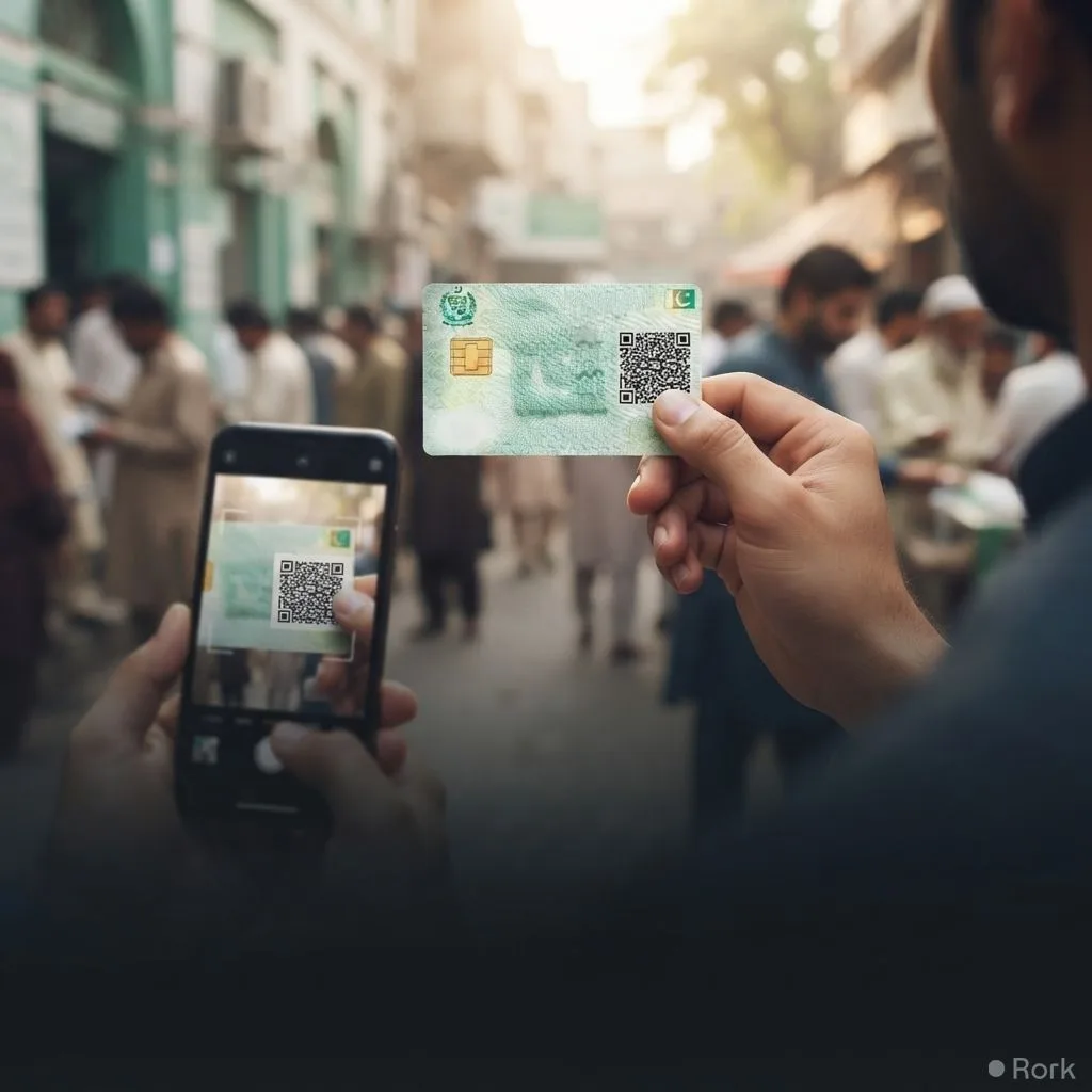 AI-generated illustration: NADRA Introduces New QR Code-Based Identity Cards For Faster Verification