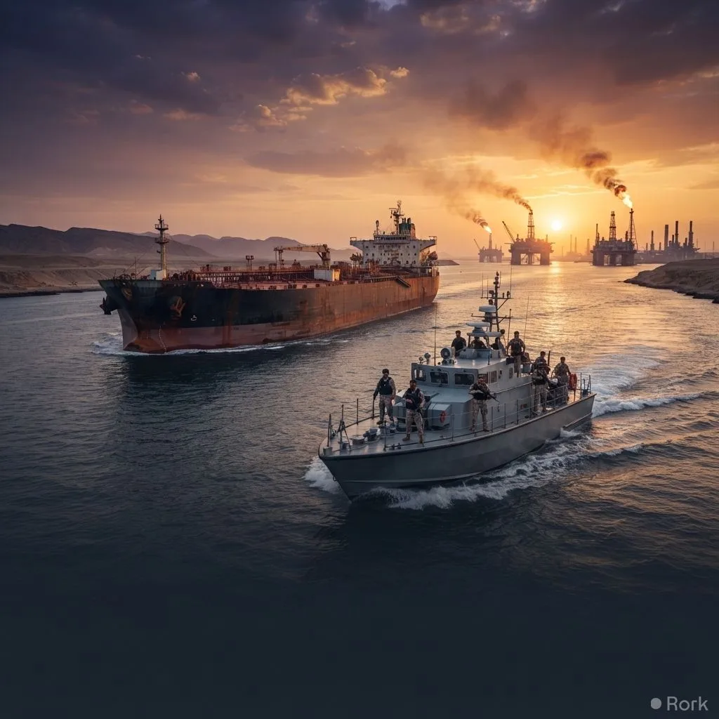 AI-generated illustration: Trump Claims US Will Declare Hormuz Territory Soon Amid Iran Conflict