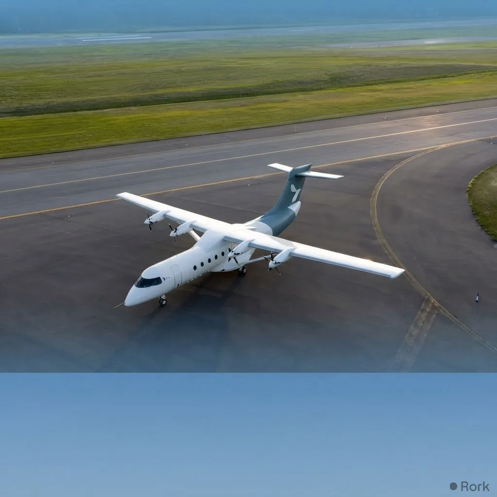 AI-generated illustration: Heart Aerospace’s X1 completes 27‑minute electric test flight, costing $5
