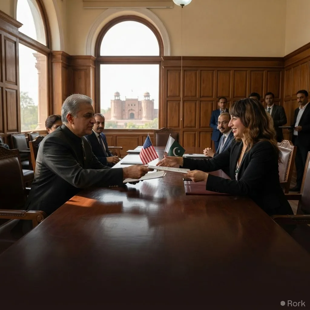 AI-generated illustration: U.S. Bilateral Trade with Pakistan Hits $8B in 2025, Says U.S. Chargé d’Affaires