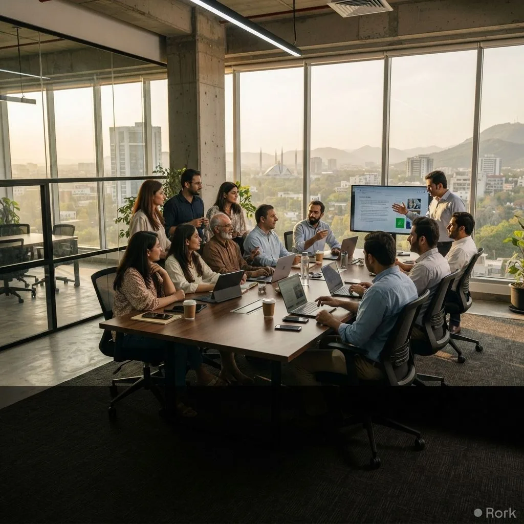AI-generated illustration: Easypaisa Launches Hiring Drive in Islamabad for Marketing, Product Management and HR Roles