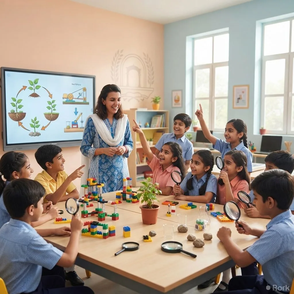 AI-generated illustration: Punjab to Replace Ratta System with Activity‑Based Textbooks for Grades 1‑5 from 2027