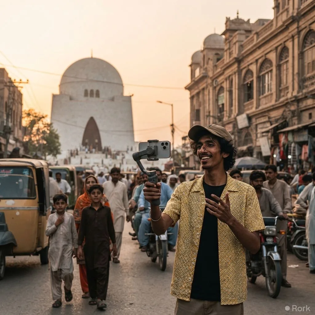 AI-generated illustration: Pakistani creators from Karachi to Gilgit are sharing stories of their communities online.
