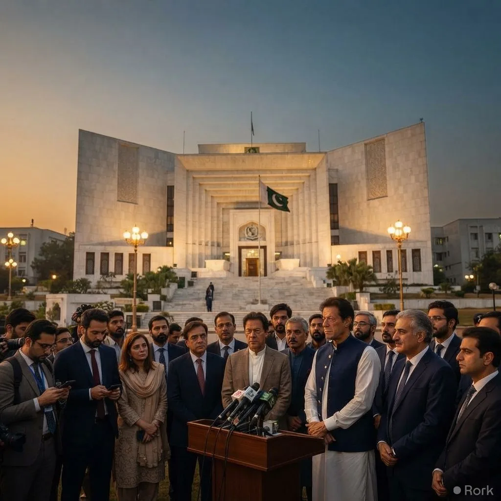 AI-generated illustration: Federal Government Issues Statements Amid Supreme Court Order to Transfer Imran Khan to Hospital