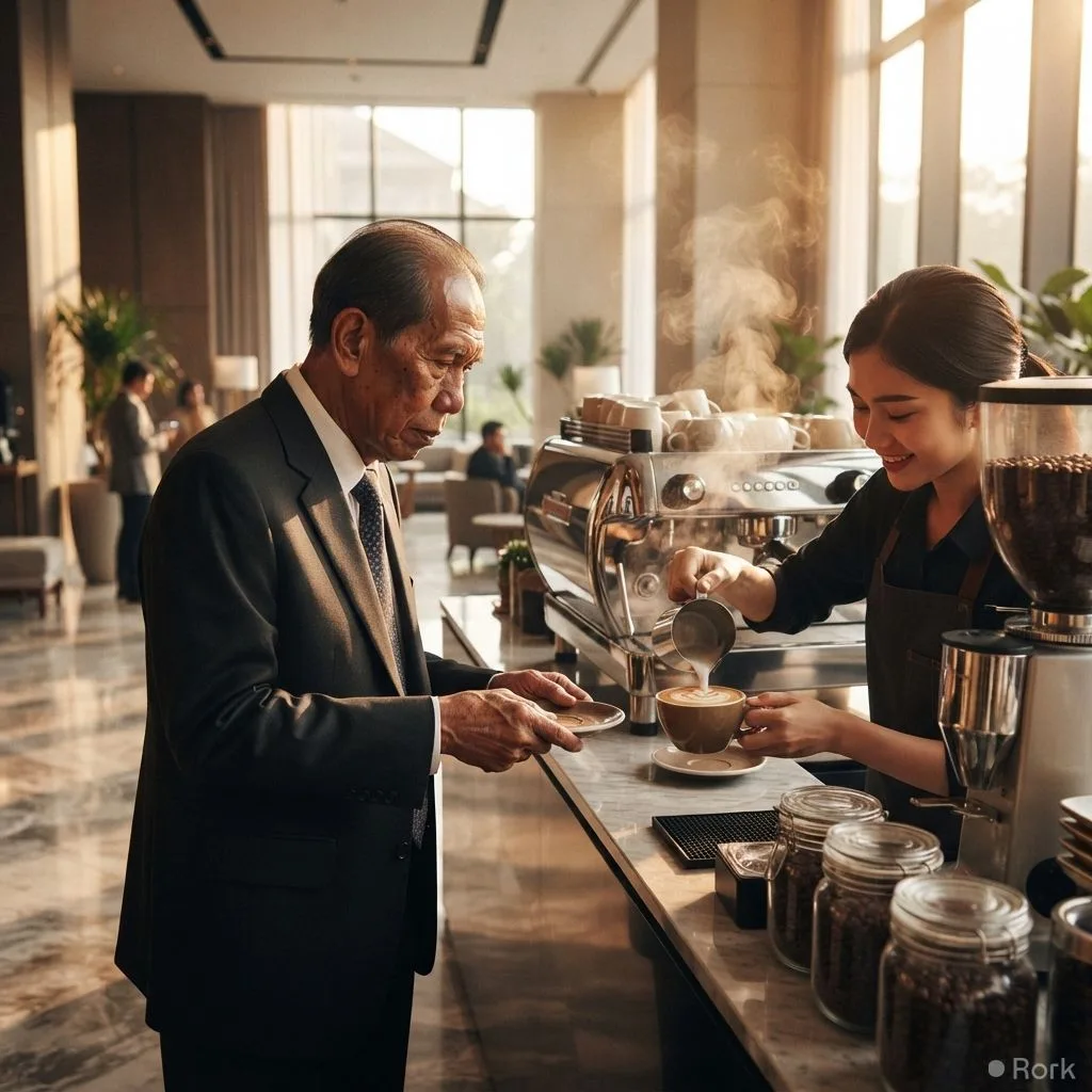 AI-generated illustration: Grace Hospitality Partners with Artisan Coffee Roaster to Bring Specialty Coffee to Pakistani Hotels