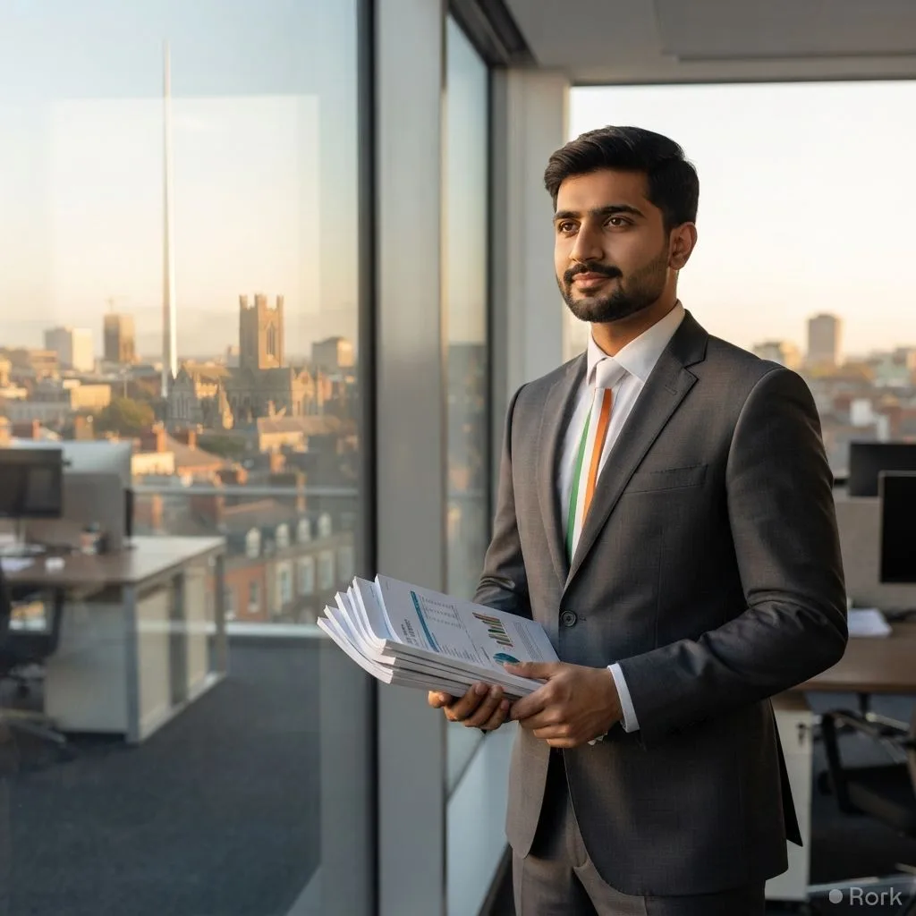 AI-generated illustration: Ireland Grants Employment Permits to Pakistani Chartered Accountants with Audit Expertise