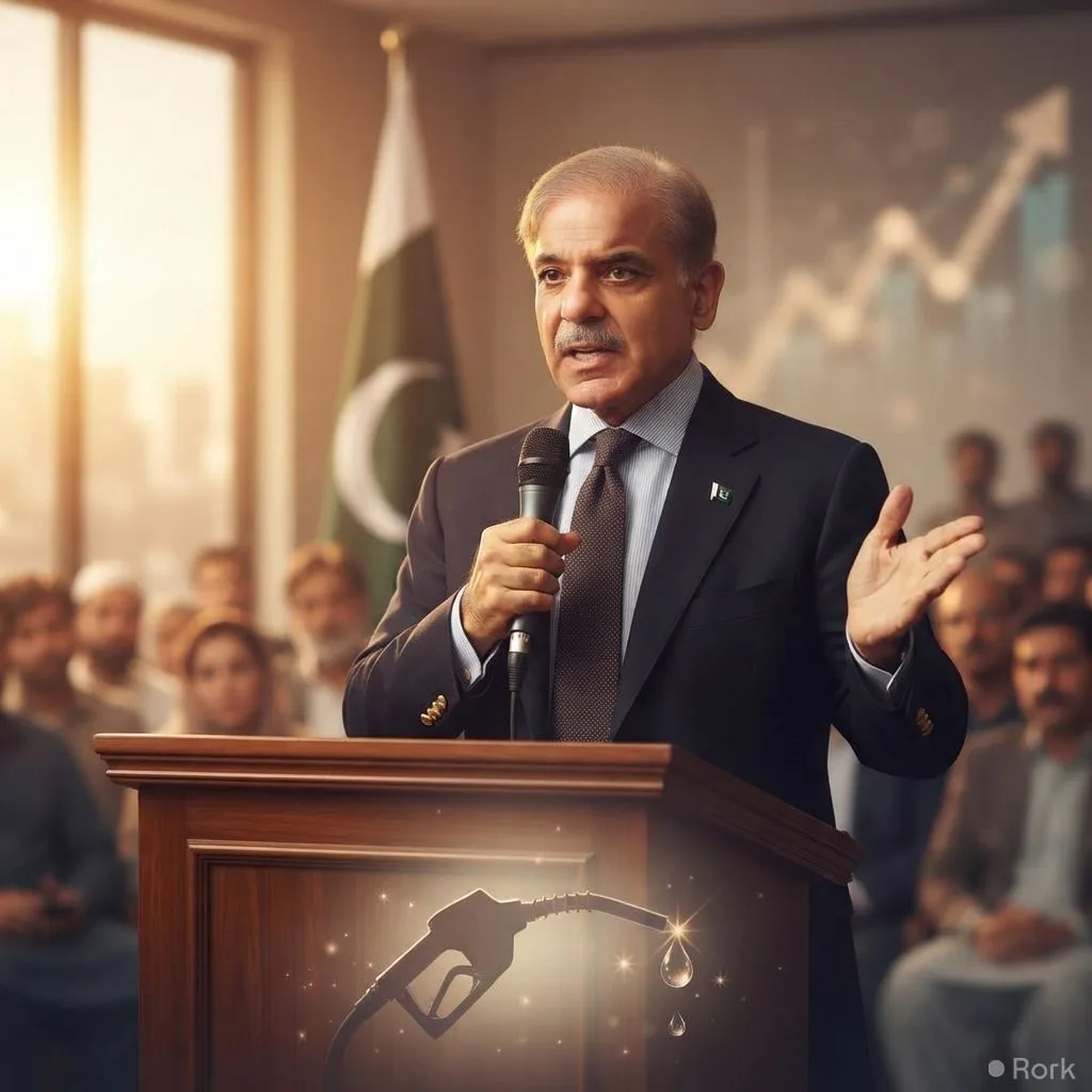 AI-generated illustration: Prime Minister Shehbaz Sharif Approves Rs. 128 Billion Relief to Counter Rising Fuel Prices