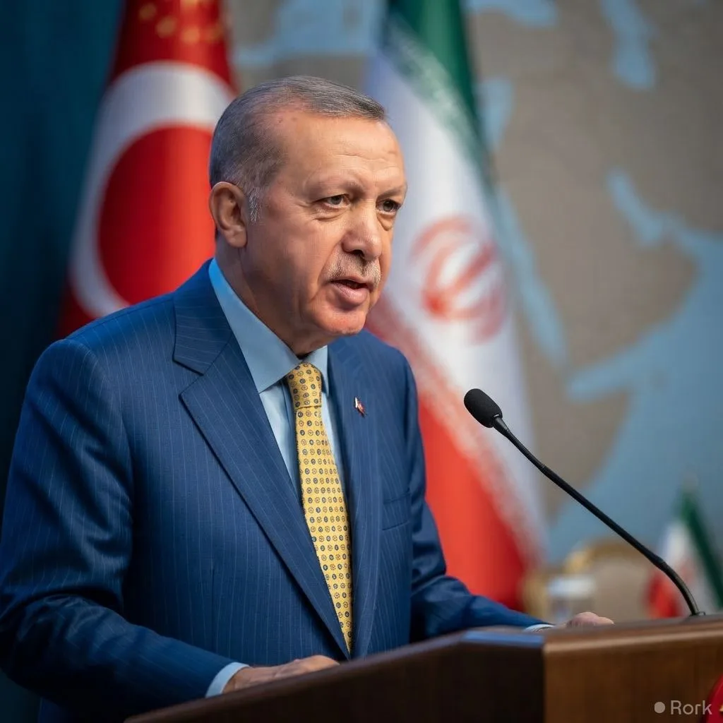 AI-generated illustration: Turkish President Tayyip Erdogan Urges Donald Trump to Prioritise Diplomacy in Iran Talks