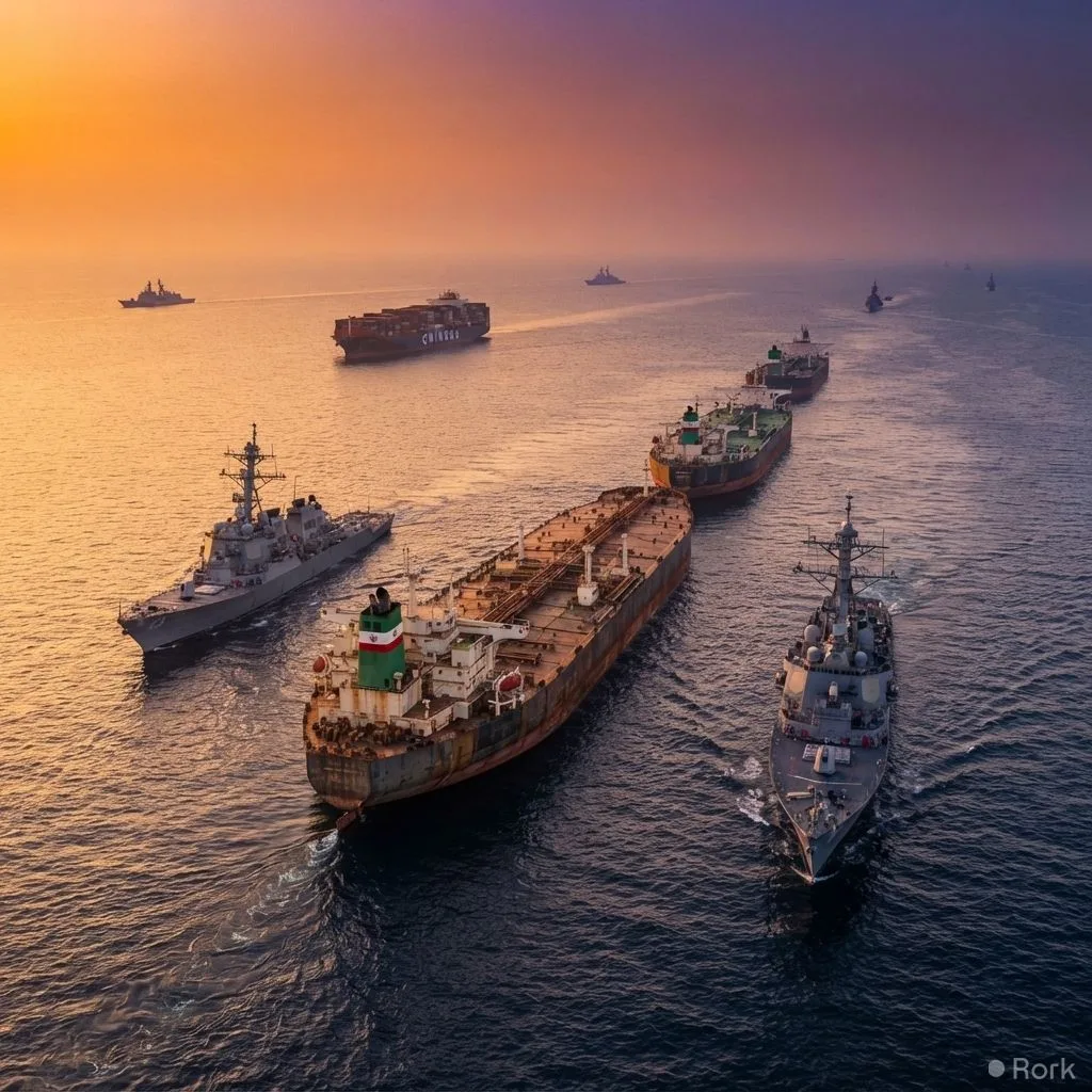 AI-generated illustration: US Imposes Fresh Sanctions on Iran's Oil Exports, Seeks China Cooperation Before Monday