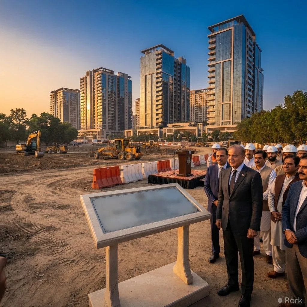 AI-generated illustration: IBA Karachi Breaks Ground on New Islamabad Campus in DHA Phase 5, Expanding Higher‑Education Access