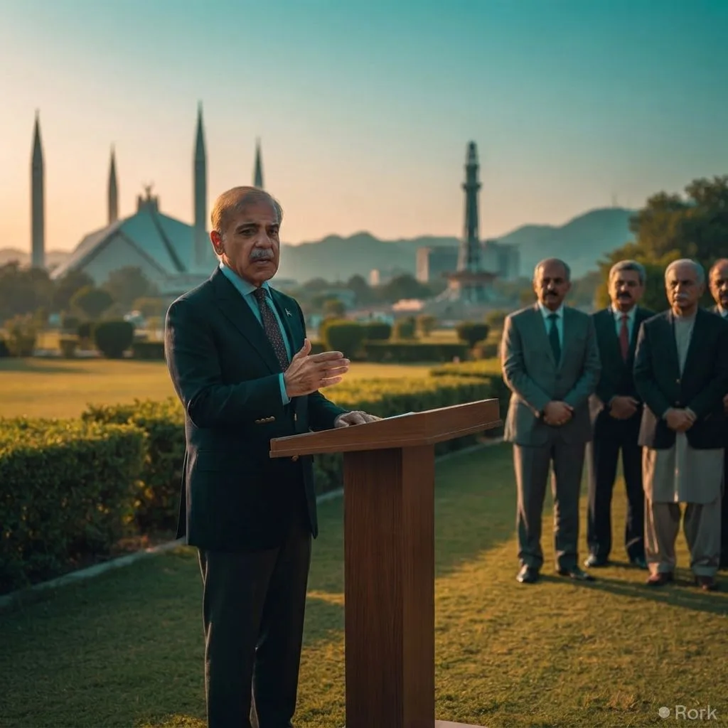 AI-generated illustration: PM Shehbaz Sharif tells Islamabad officials to stop ostentatious buggy rides immediately