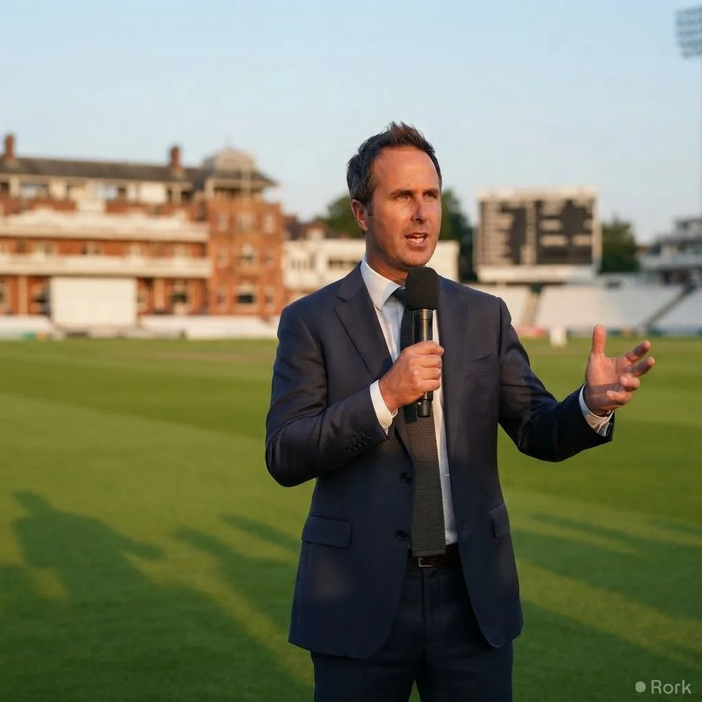 AI-generated illustration: Michael Vaughan Labels Pakistan the Weakest Side to Ever Tour England After Headingley Test.