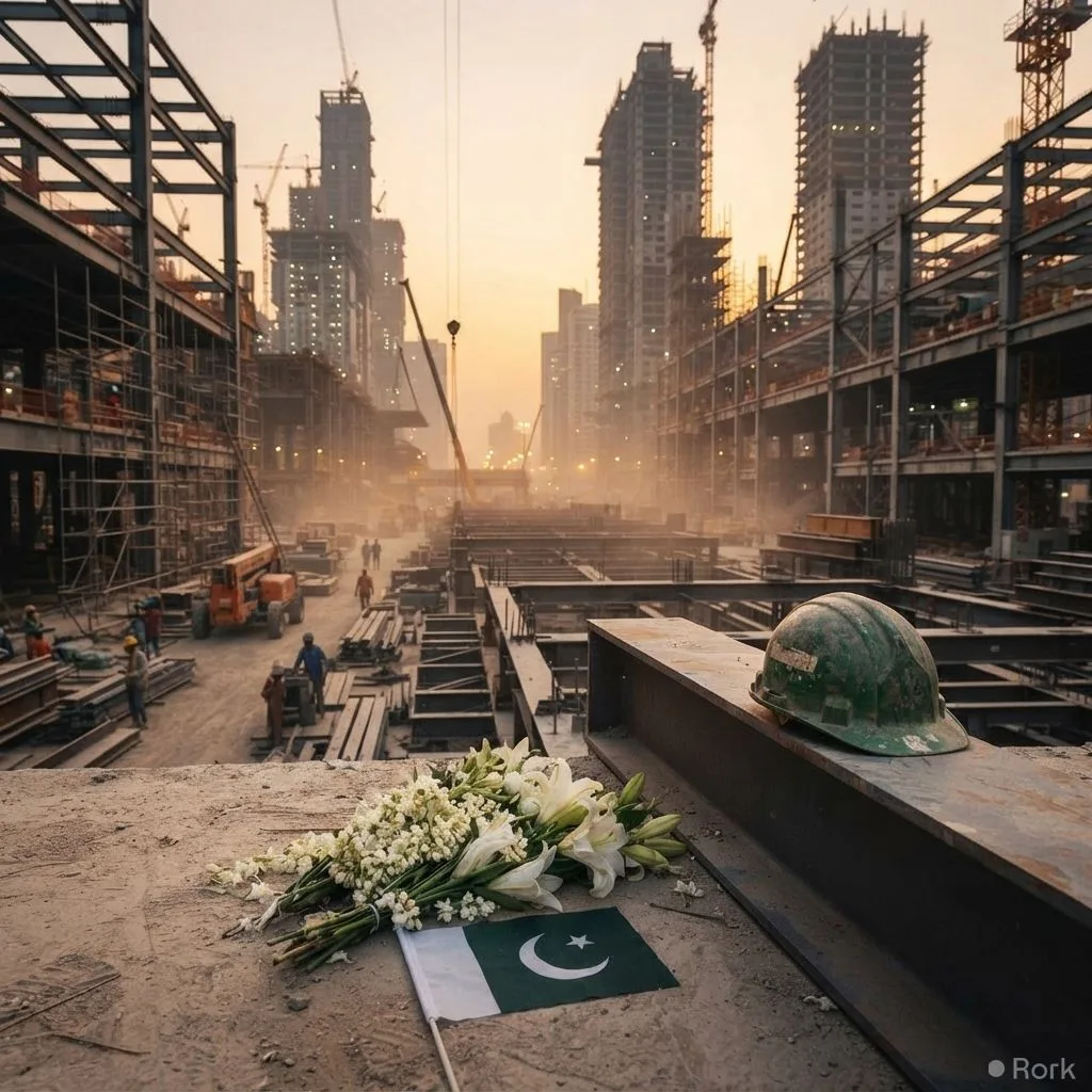 AI-generated illustration: 799 Pakistani Workers Lost Their Lives Abroad in Just Two Years, Official Figures Reveal