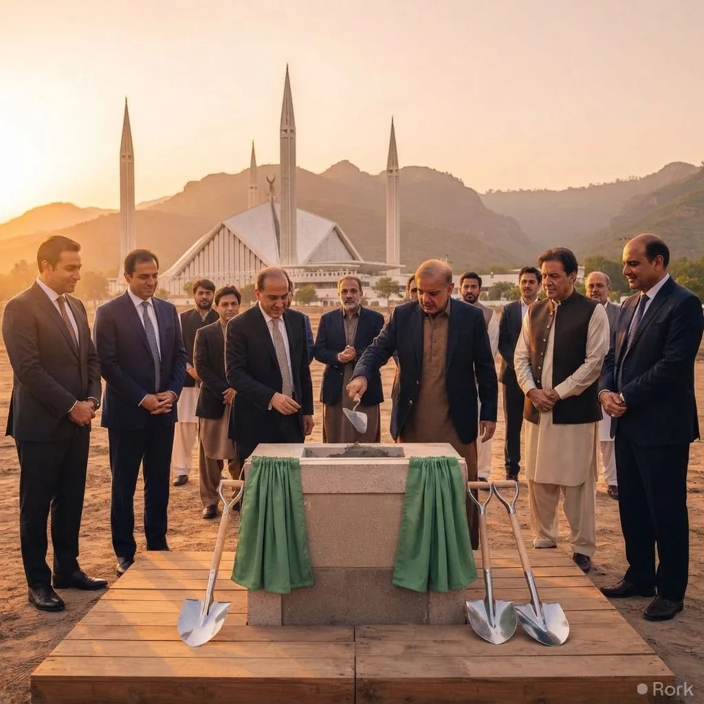 AI-generated illustration: IBA Karachi Lays Foundation Stone for New Islamabad Campus Serving Northern Pakistan Students