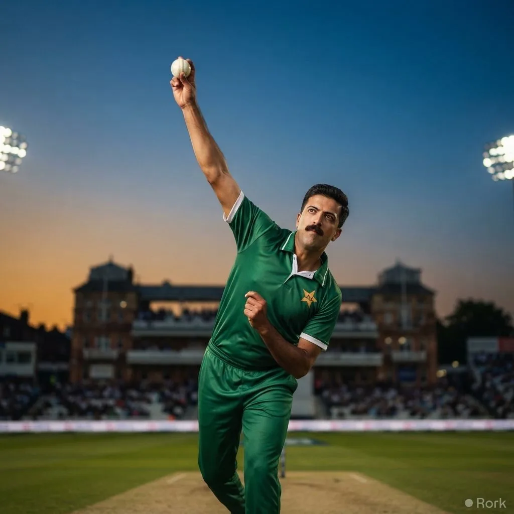 AI-generated illustration: Ali Usman Becomes First Overseas Spinner Since 1972 to Claim Five Wickets at Headingley