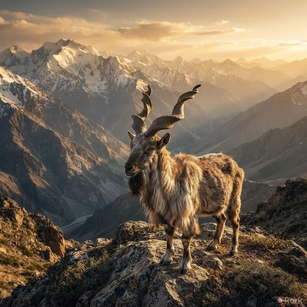 AI-generated illustration: Pakistan earned over Rs1.83 billion from Markhor and Ibex trophy hunting in 2023-24.