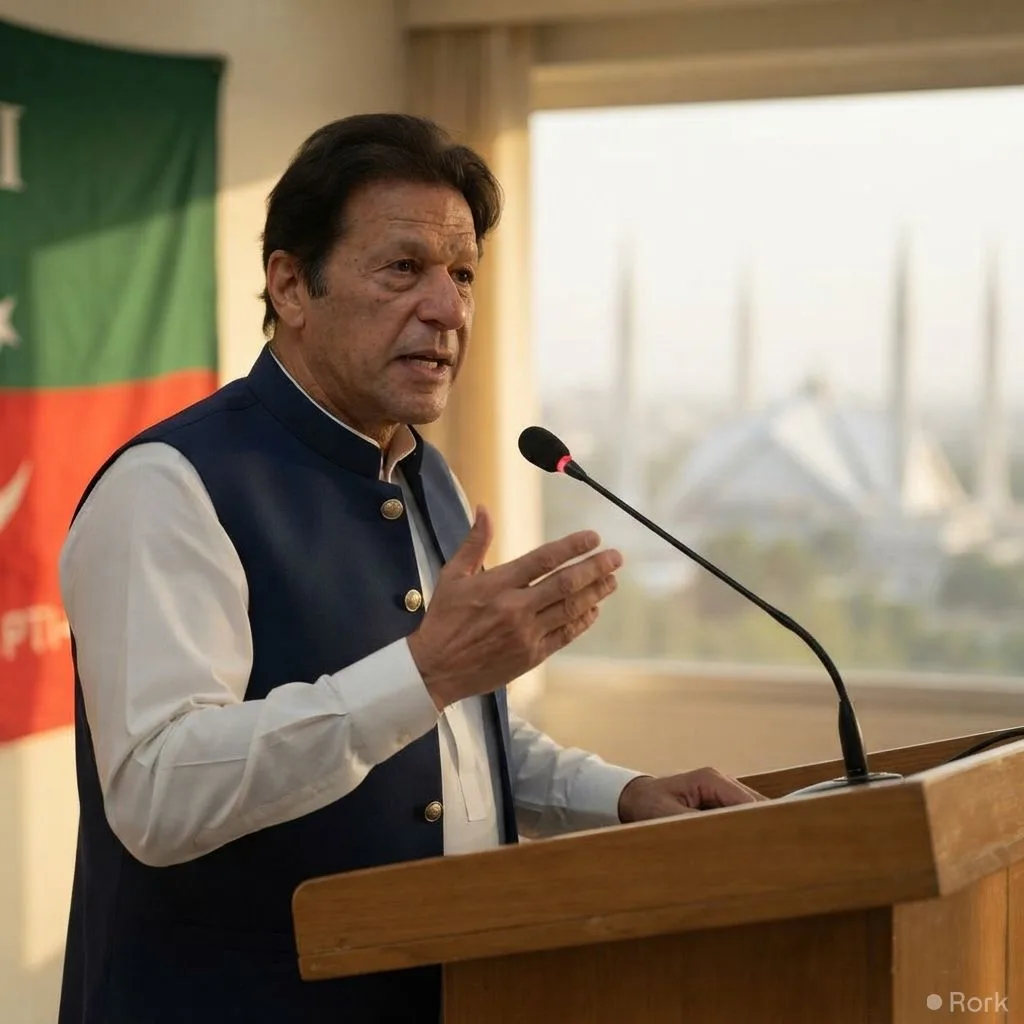 AI-generated illustration: Sher Afzal Marwat Says Imran Khan Disappointed with PTI Leadership and Sister Aleema Khan
