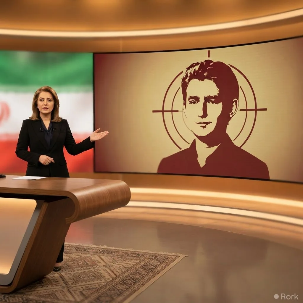 AI-generated illustration: Iranian State TV Broadcasts Segment Detailing $10 Million Bounty Claim on Barron Trump