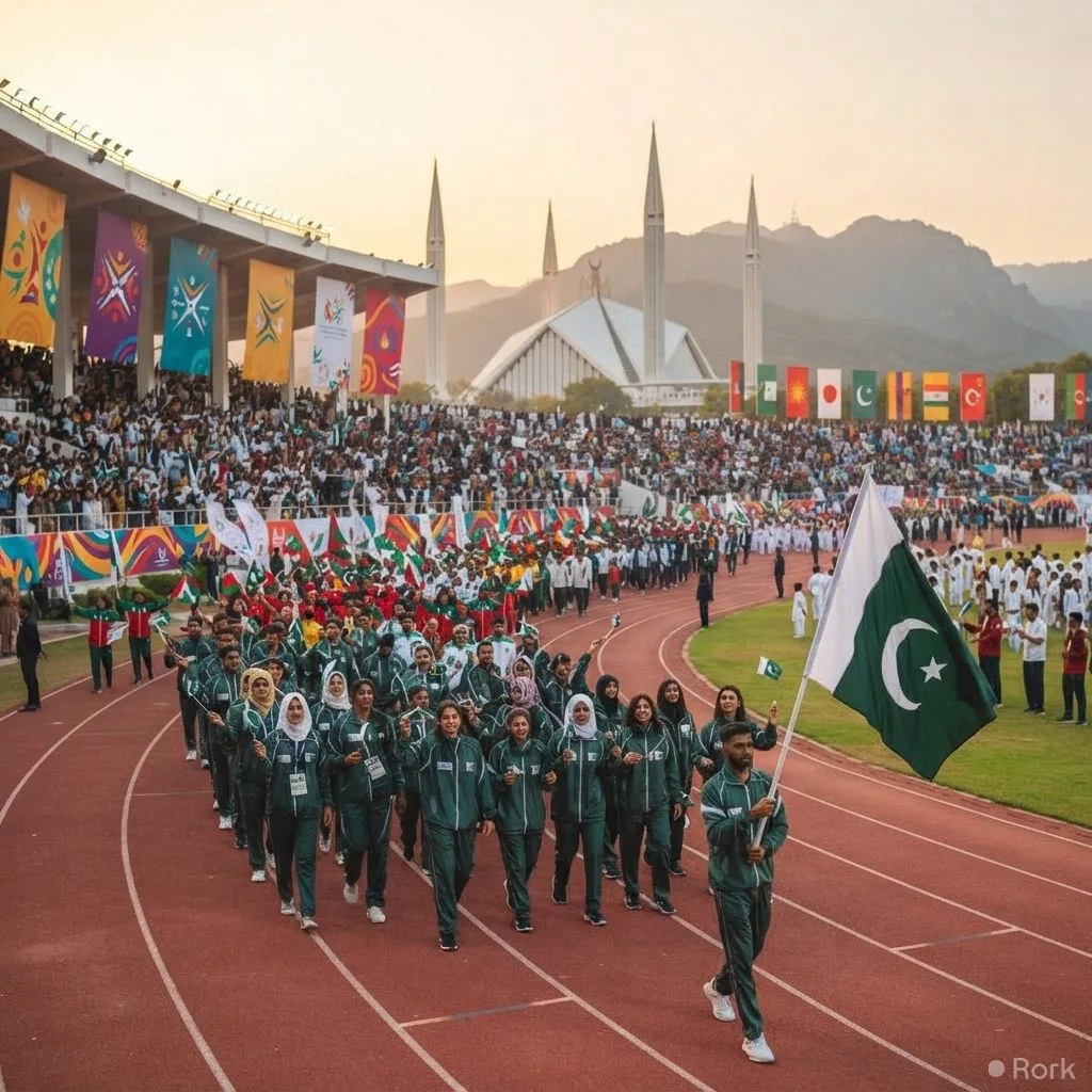 AI-generated illustration: Pakistan Secures Hosting Rights for South Asian Games April 2027 After 23-Year Hiatus
