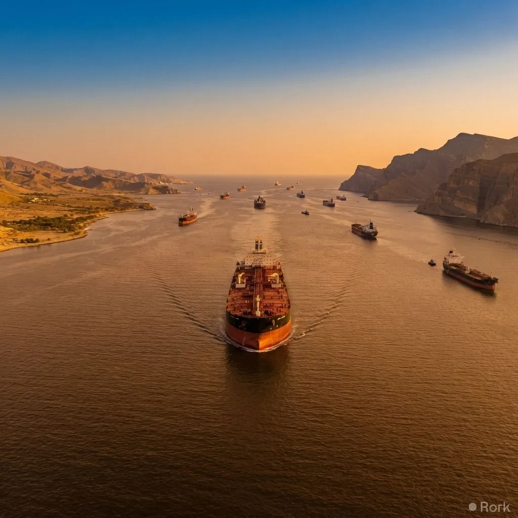 AI-generated illustration: Russian Media Reports US-Iran Ceasefire 2.0 and Strait of Hormuz Reopening to All Vessels