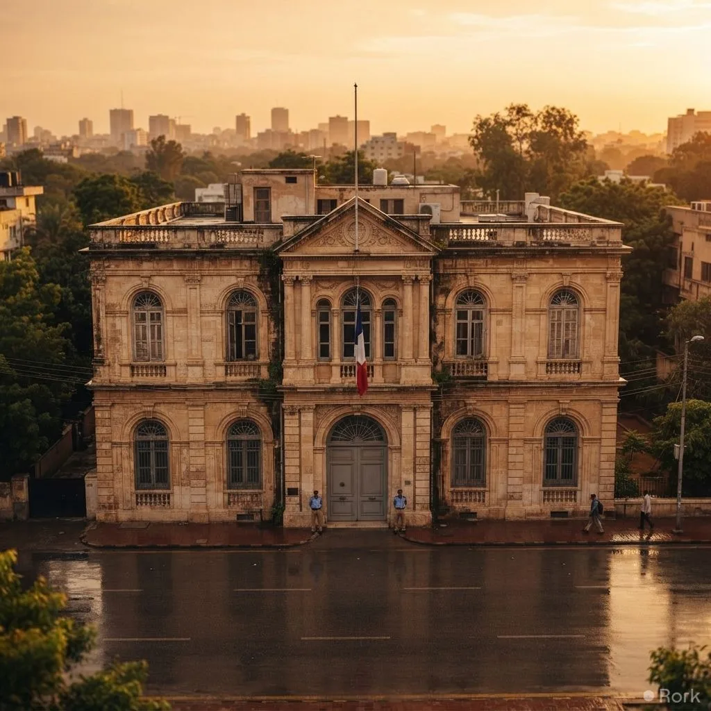 AI-generated illustration: France Shuts Karachi Consulate in Pakistan After 50 Years of Diplomatic Service