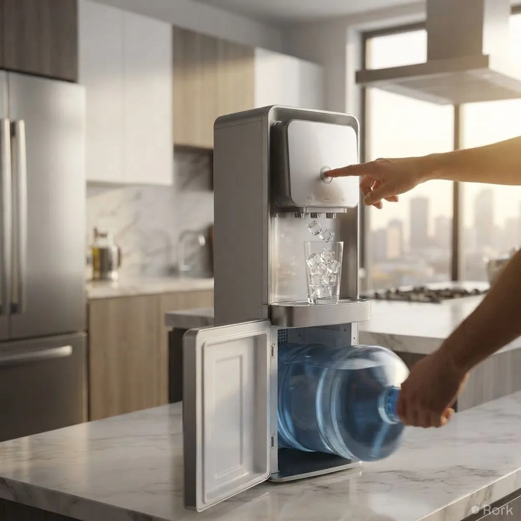 AI-generated illustration: EcoStar launches water dispenser range with instant ice access and easy bottle change