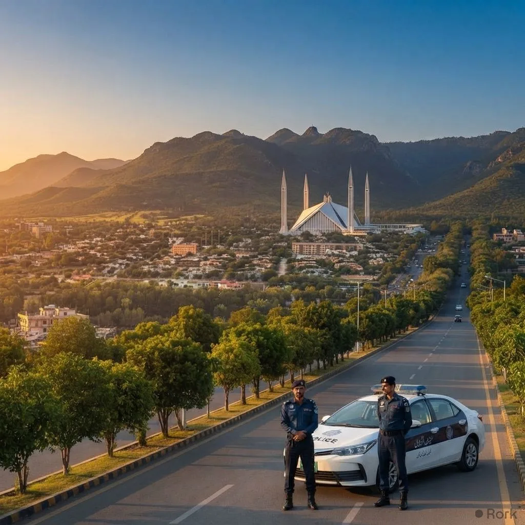 AI-generated illustration: Islamabad Ranks 83rd Among 401 Cities, Beating London and Moscow in Safety Index