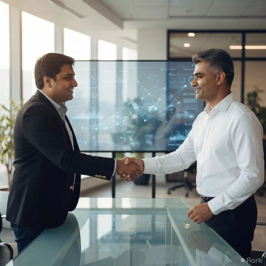 AI-generated illustration: Zindigi and DAT AI Systems Sign MoU to Co‑Develop Integrated Digital Solutions for Government and Corporate Sectors