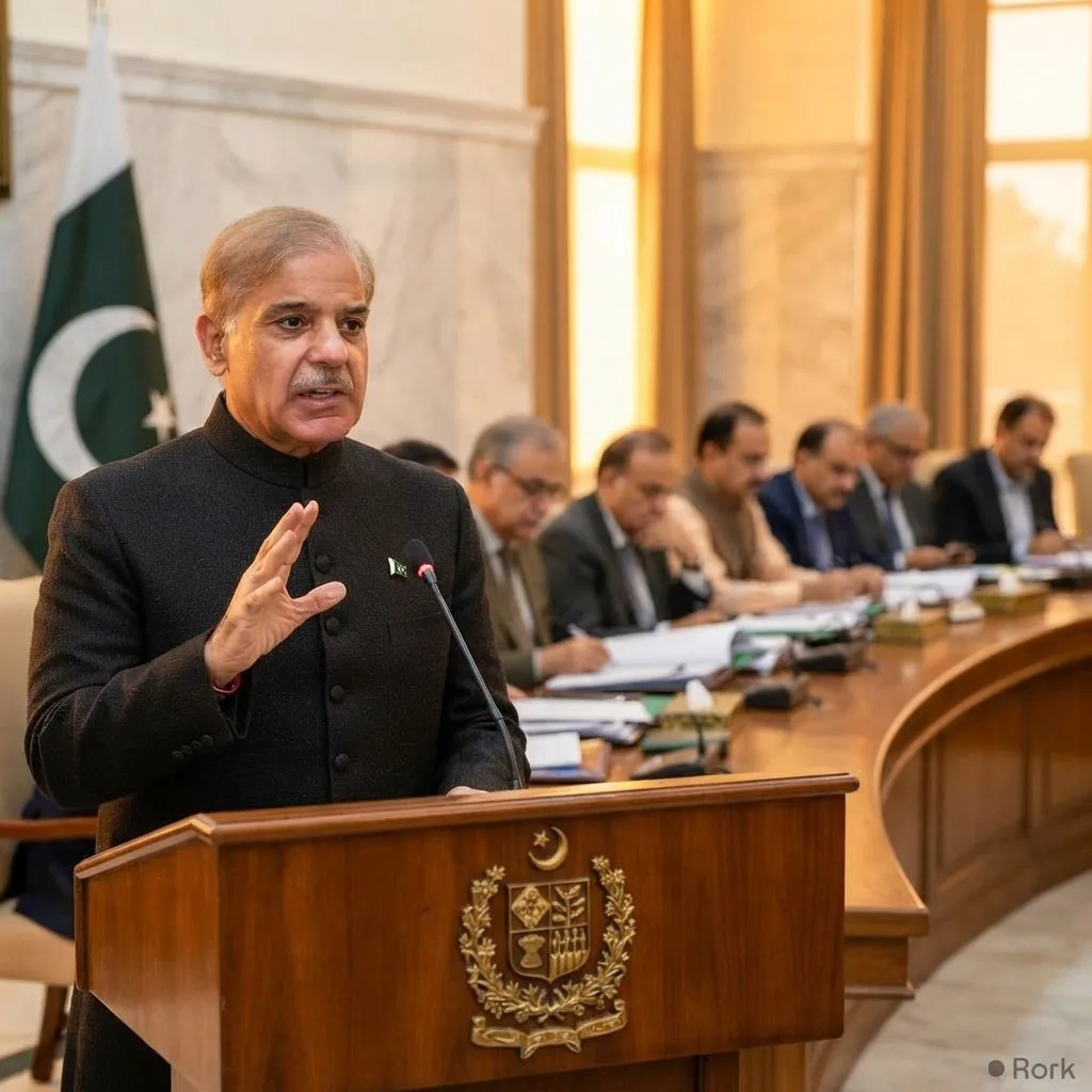 AI-generated illustration: Prime Minister Shehbaz Sharif Orders 41 Federal Secretaries to Enforce Decisions Promptly