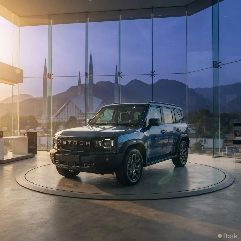 AI-generated illustration: Jetour to Reveal T1 i-DM PHEV WOW Price in Pakistan on 1st September.