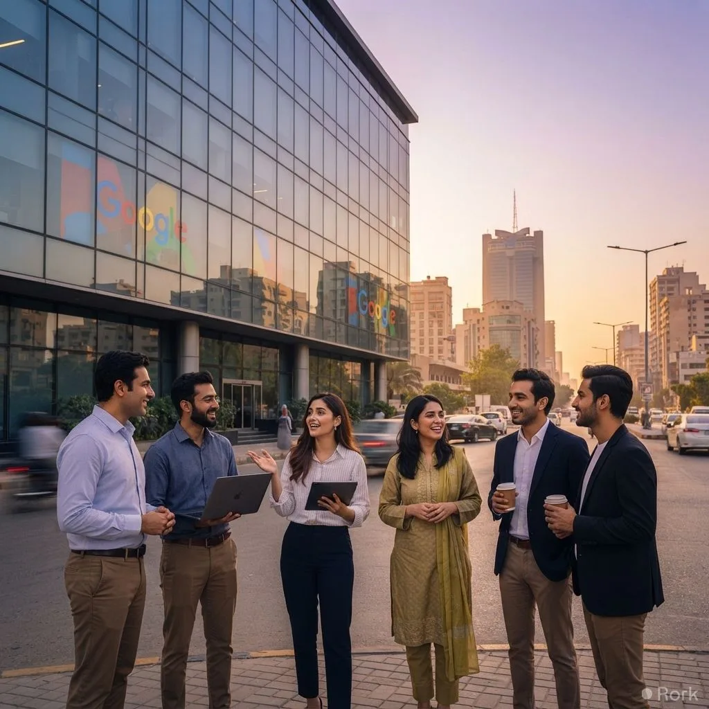 AI-generated illustration: Google Announces Hiring for Sales, Education, Advertising and Business Development Roles in Karachi