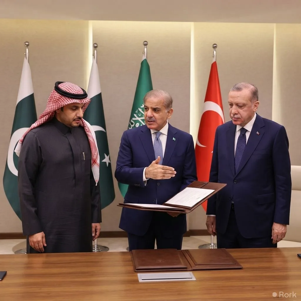 AI-generated illustration: Pakistan to Lead Makkah Defence Alliance Secretariat for First Three Years