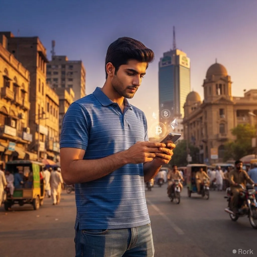 AI-generated illustration: Around 40 million Pakistanis now hold cryptocurrency accounts despite lack of regulation