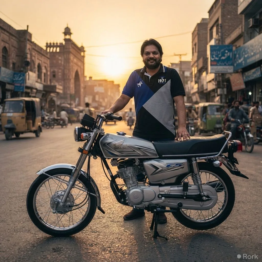 AI-generated illustration: Atlas Honda Introduces New Silver Colour for the 2027 CG125, Replacing the Former Blue Variant